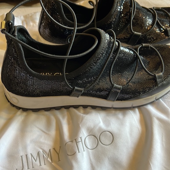 Jimmy Choo walking shoes black shiny - Picture 2 of 5